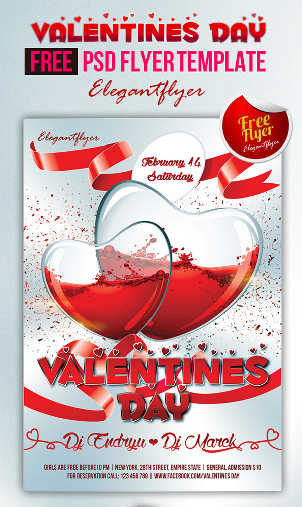 Valentines DJ Flyer Download
